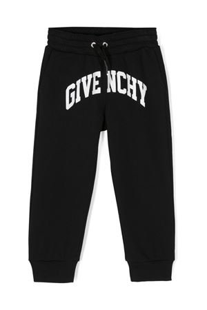 pantalone in cotone nero GIVENCHY KIDS | H3029909B